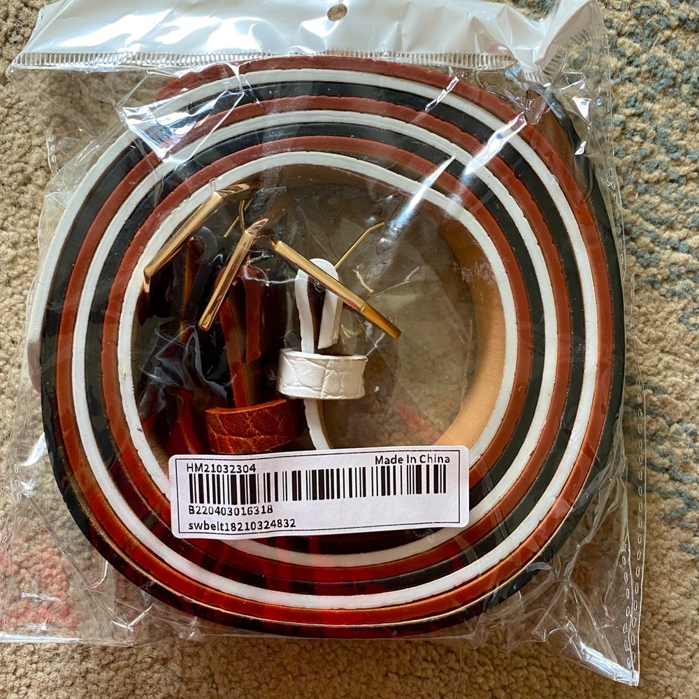 NWT SHEIN pack of belts size small